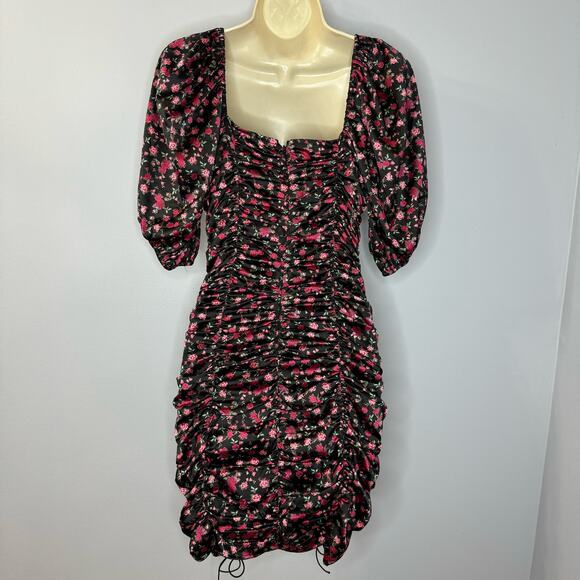 For Love and & Lemons X Victoria's Secret Melrose Black Floral Lace Mini Dress S - Picture 8 of 16